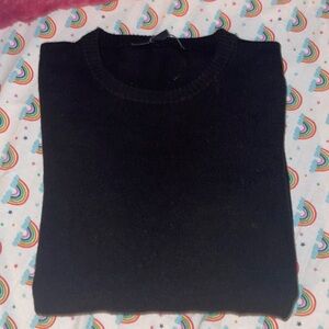 French Connection Lightweight black sweater in size large